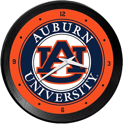 The Fan-Brand University of Auburn Ribbed Wall Clock