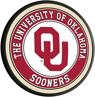 The Fan-Brand University of Oklahoma Round Slimline Lighted Wall Sign