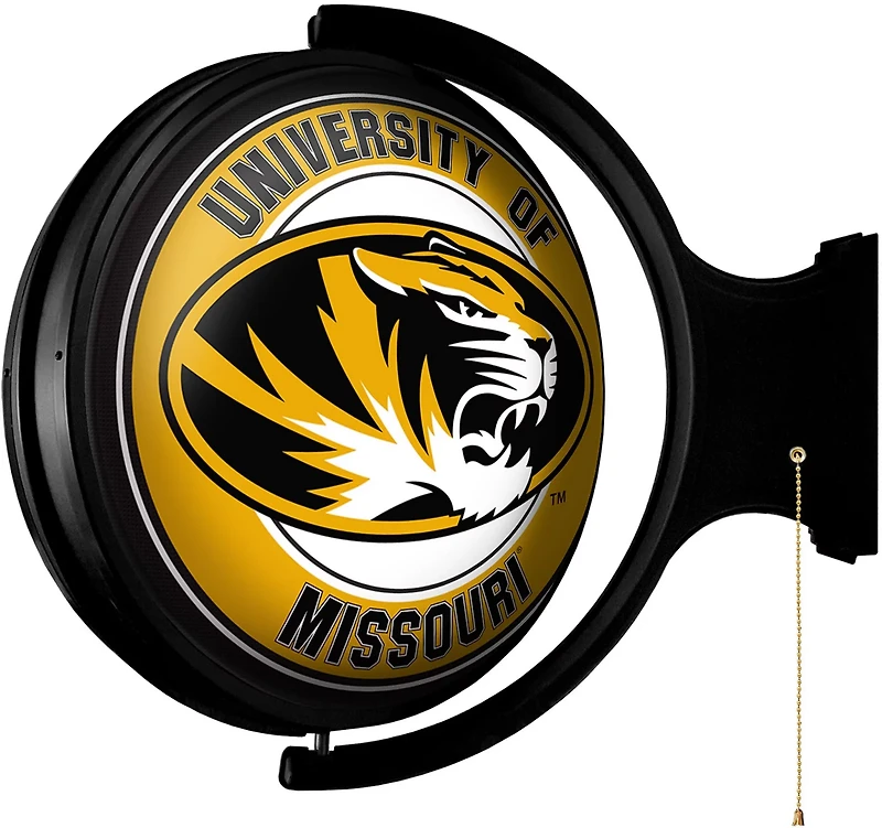 The Fan-Brand University of Missouri Round Rotating Lighted Sign