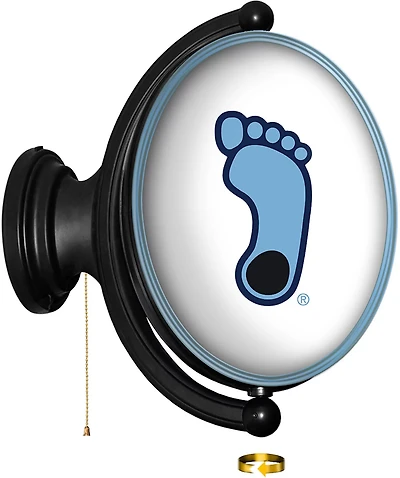 The Fan-Brand University of North Carolina Logo Original Oval Rotating Lighted Sign