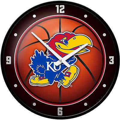 The Fan-Brand University of Kansas Basketball Modern Disc Clock