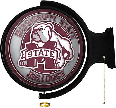 The Fan-Brand Mississippi State University Mascot Round Rotating Lighted Sign