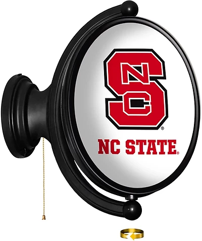 The Fan-Brand North Carolina State University Original Oval Rotating Lighted Sign