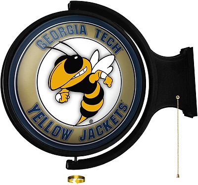 The Fan-Brand Georgia Tech Mascot Round Rotating Lighted Sign