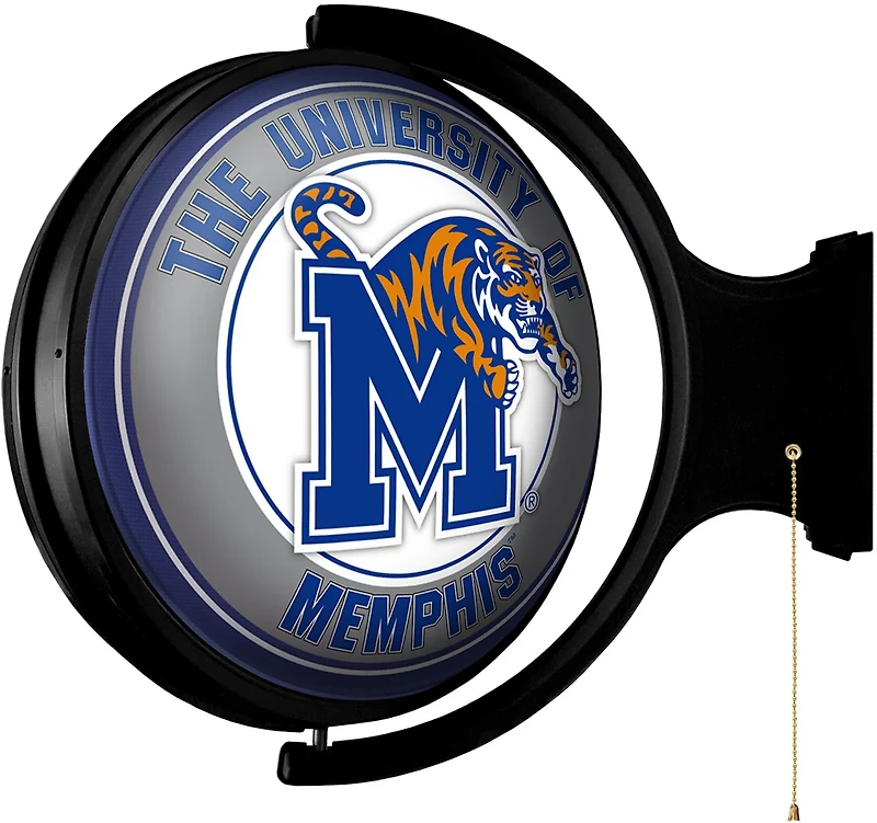The Fan-Brand University of Memphis Round Rotating Lighted Sign