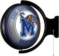 The Fan-Brand University of Memphis Round Rotating Lighted Sign