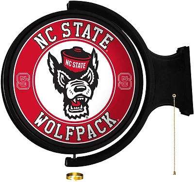 The Fan-Brand North Carolina State University Tuffy’s Face Original Round Rotating Lighted Sign