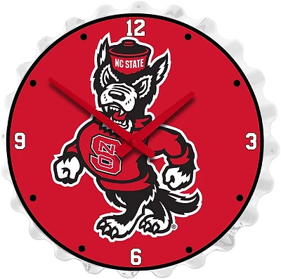 The Fan-Brand North Carolina State University Mascot Bottle Cap Clock