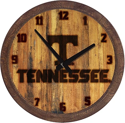 The Fan-Brand University of Tennessee Branded Faux Barrel Top Clock