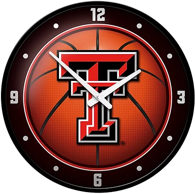 The Fan-Brand Texas Tech University: Basketball Modern Disc Clock
