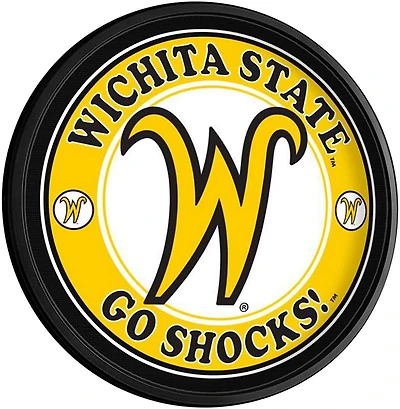 The Fan-Brand Wichita State University Script W Round Slimline Lighted Wall Sign