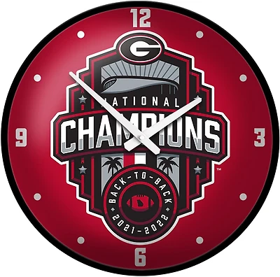 The Fan-Brand University of Georgia National Champions Modern Disc Clock