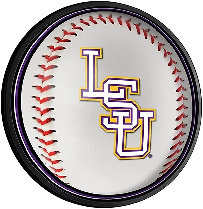 The Fan-Brand Louisiana State University Baseball Round Slimline Lighted Wall Sign