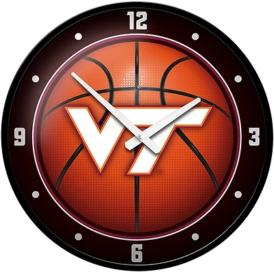 The Fan-Brand Virginia Tech: Basketball Modern Disc Clock