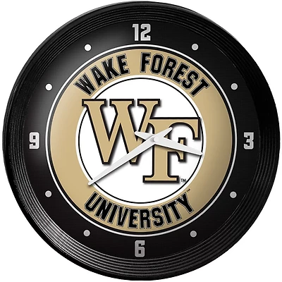 The Fan-Brand Wake Forest University Ribbed Wall Clock
