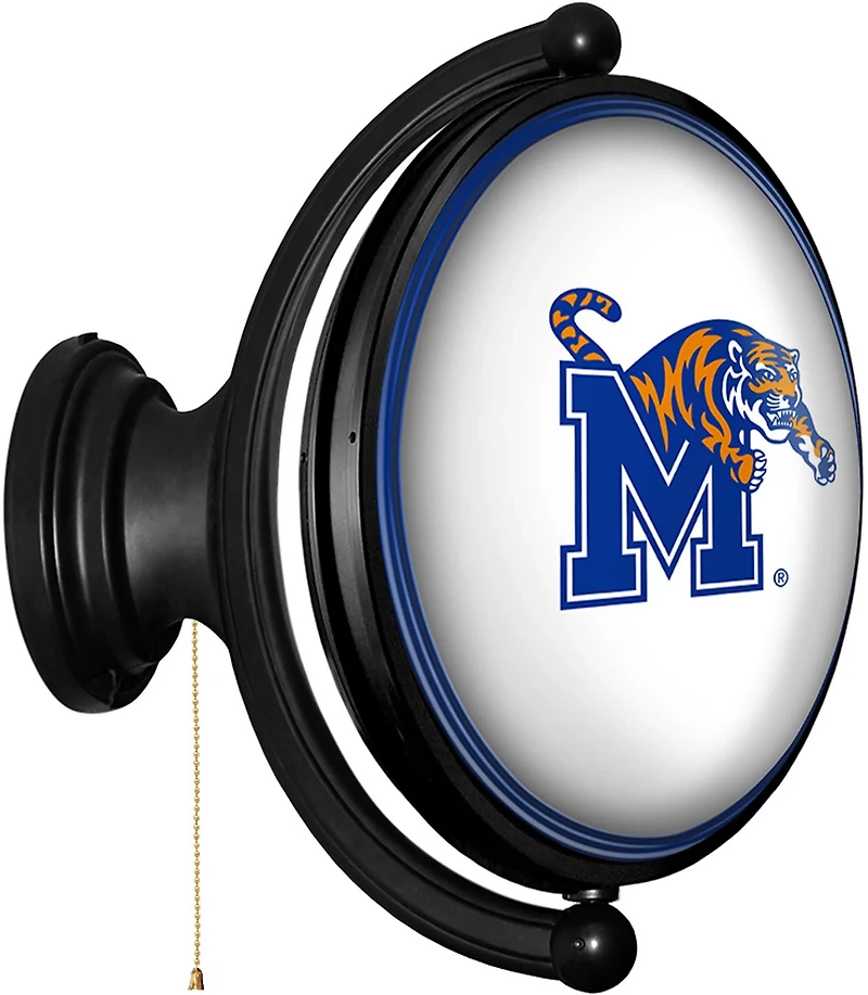 The Fan-Brand University of Memphis Oval Rotating Lighted Sign