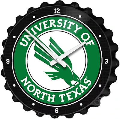 The Fan-Brand University of North Texas Bottle Cap Clock