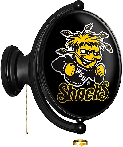 The Fan-Brand Wichita State University Original Oval Rotating Lighted Sign