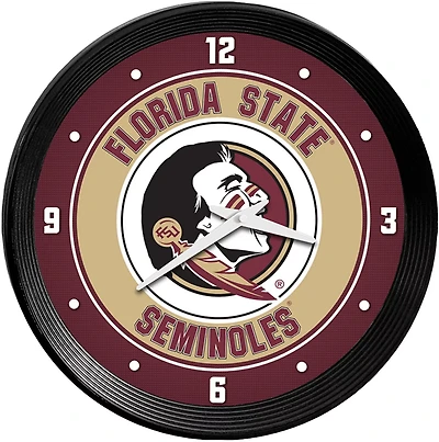 The Fan-Brand Florida State University Ribbed Wall Clock