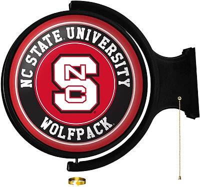 The Fan-Brand North Carolina State University Original Round Rotating Lighted Sign