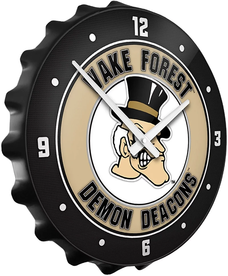 The Fan-Brand Wake Forest University Mascot Bottle Cap Clock