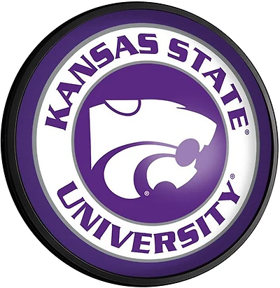 The Fan-Brand Kansas State University Round Slimline Lighted Sign