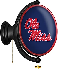 The Fan-Brand University of Mississippi Oval Rotating Lighted Sign