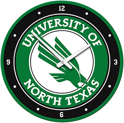 The Fan-Brand University of North Texas Modern Disc Clock