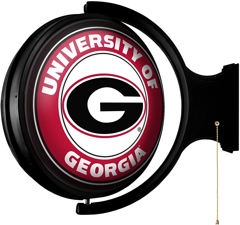 The Fan-Brand University of Georgia Round Rotating Lighted Sign
