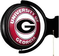 The Fan-Brand University of Georgia Round Rotating Lighted Sign