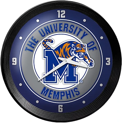 The Fan-Brand University of Memphis Ribbed Wall Clock