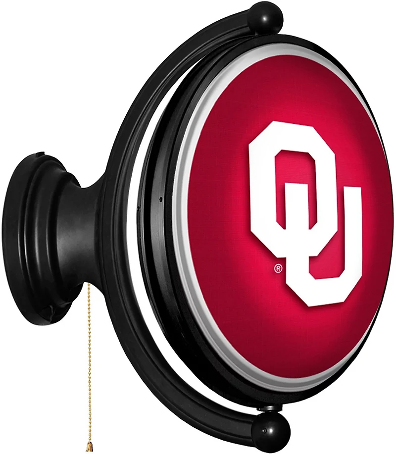 The Fan-Brand University of Oklahoma Original Oval Rotating Lighted Sign