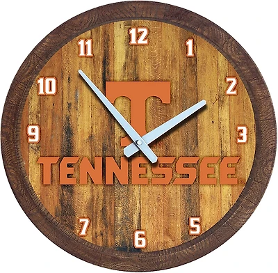 The Fan-Brand University of Tennessee Faux Barrel Top Clock