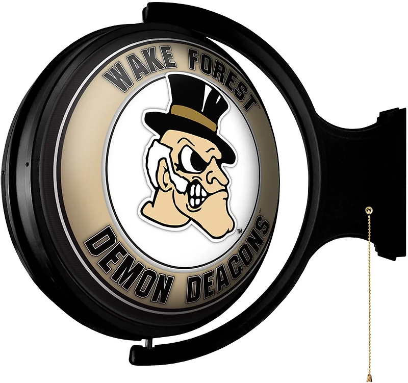 The Fan-Brand Wake Forest University Mascot Original Round Rotating Lighted Sign