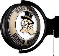 The Fan-Brand Wake Forest University Mascot Original Round Rotating Lighted Sign