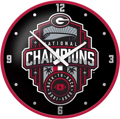 The Fan-Brand University of Georgia National Champions Modern Disc Clock