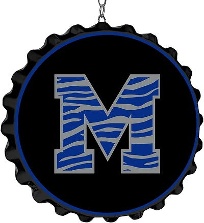 The Fan-Brand University of Memphis Striped M Bottle Cap Dangler