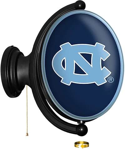 The Fan-Brand University of North Carolina Oval Rotating Lighted Sign