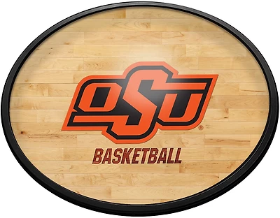 The Fan-Brand Oklahoma State University Hardwood Oval Slimline Lighted Wall Sign