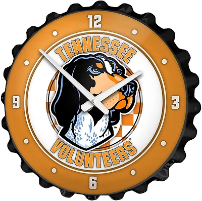 The Fan-Brand University of Tennessee Mascot Bottle Cap Clock
