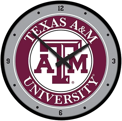 The Fan-Brand Texas A&M University Modern Disc Clock