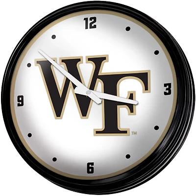 The Fan-Brand Wake Forest University Retro Lighted Wall Clock