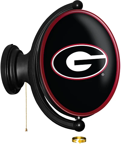 The Fan-Brand University of Georgia Oval Rotating Lighted Sign