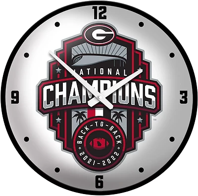 The Fan-Brand University of Georgia National Champions Modern Disc Clock