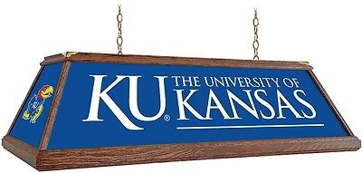The Fan-Brand University of Kansas Premium Wood Pool Table Light