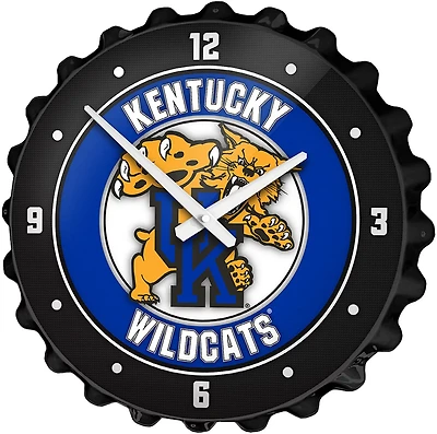 The Fan-Brand University of Kentucky Mascot Bottle Cap Clock
