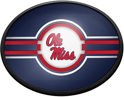 The Fan-Brand University of Mississippi Oval Slimline Lighted Wall Sign