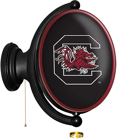The Fan-Brand University of South Carolina Original Oval Rotating Lighted Sign
