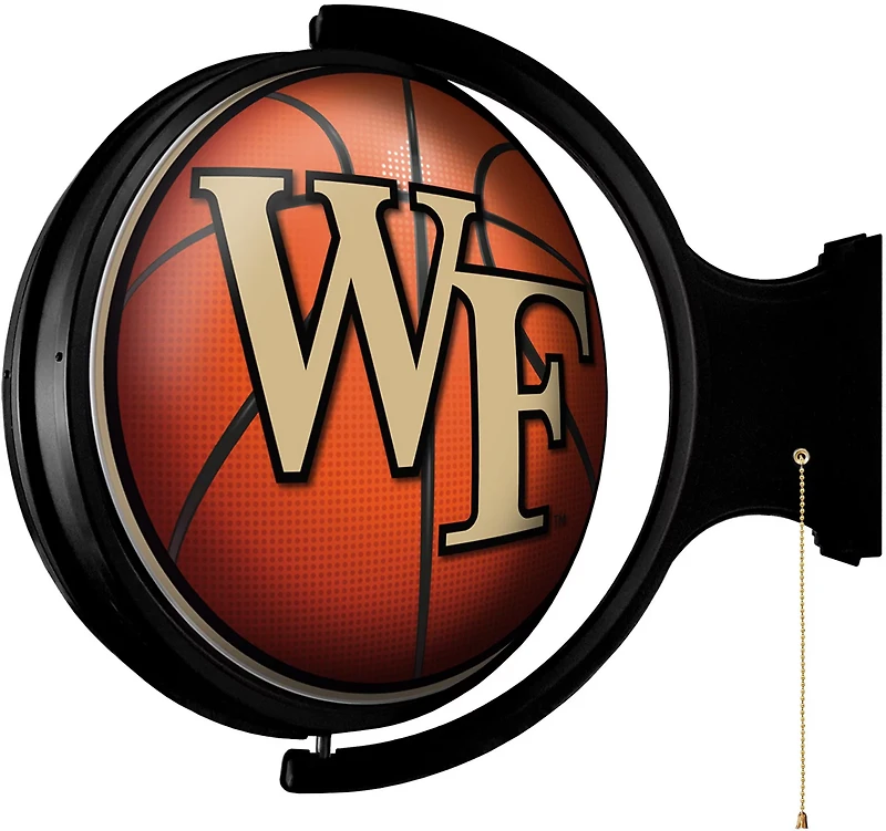 The Fan-Brand Wake Forest University Basketball Original Round Rotating Lighted Sign