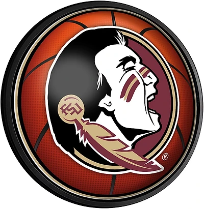 The Fan-Brand Florida State University Basketball Round Slimline Lighted Sign